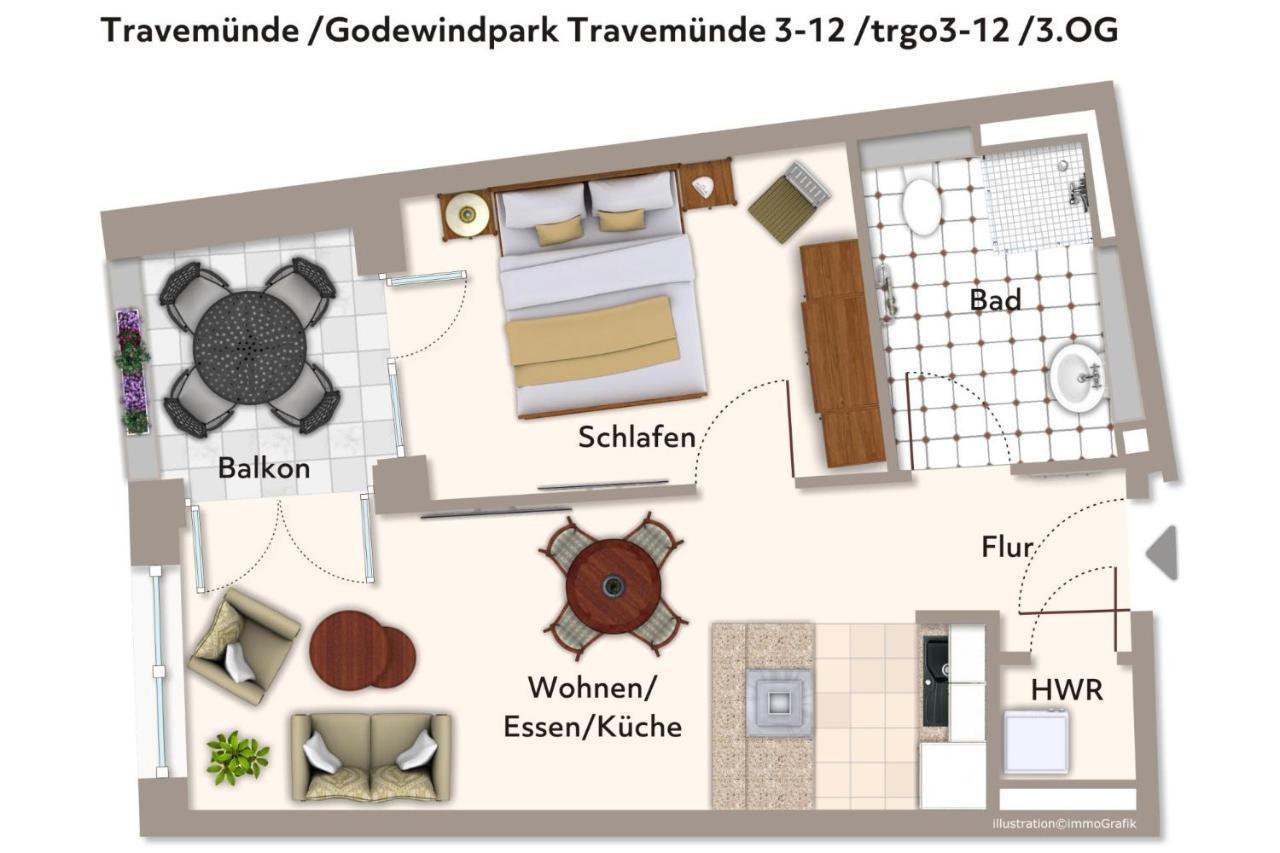 Godewindpark Travemuende Godewindpark Travemuende 3-12 Leilighet Lübeck Eksteriør bilde